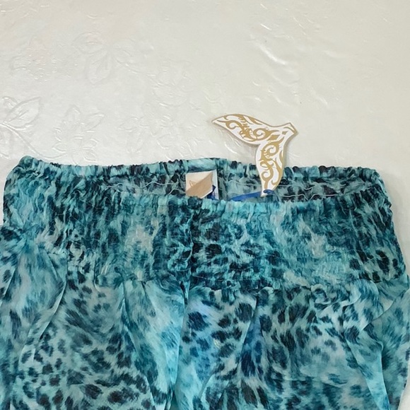 Lisa Blue AFRICAN QUEEN Side Split Pant - Sapphire Leopard - Picture 5 of 14